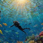 Leonardo_Kino_XL_A_dynamic_duo_of_divers_a_man_and_a_woman_gra_0